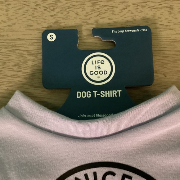 Life is Good Size Small Have a Nice Daisy Graphic Dog Tee - Picture 3 of 5
